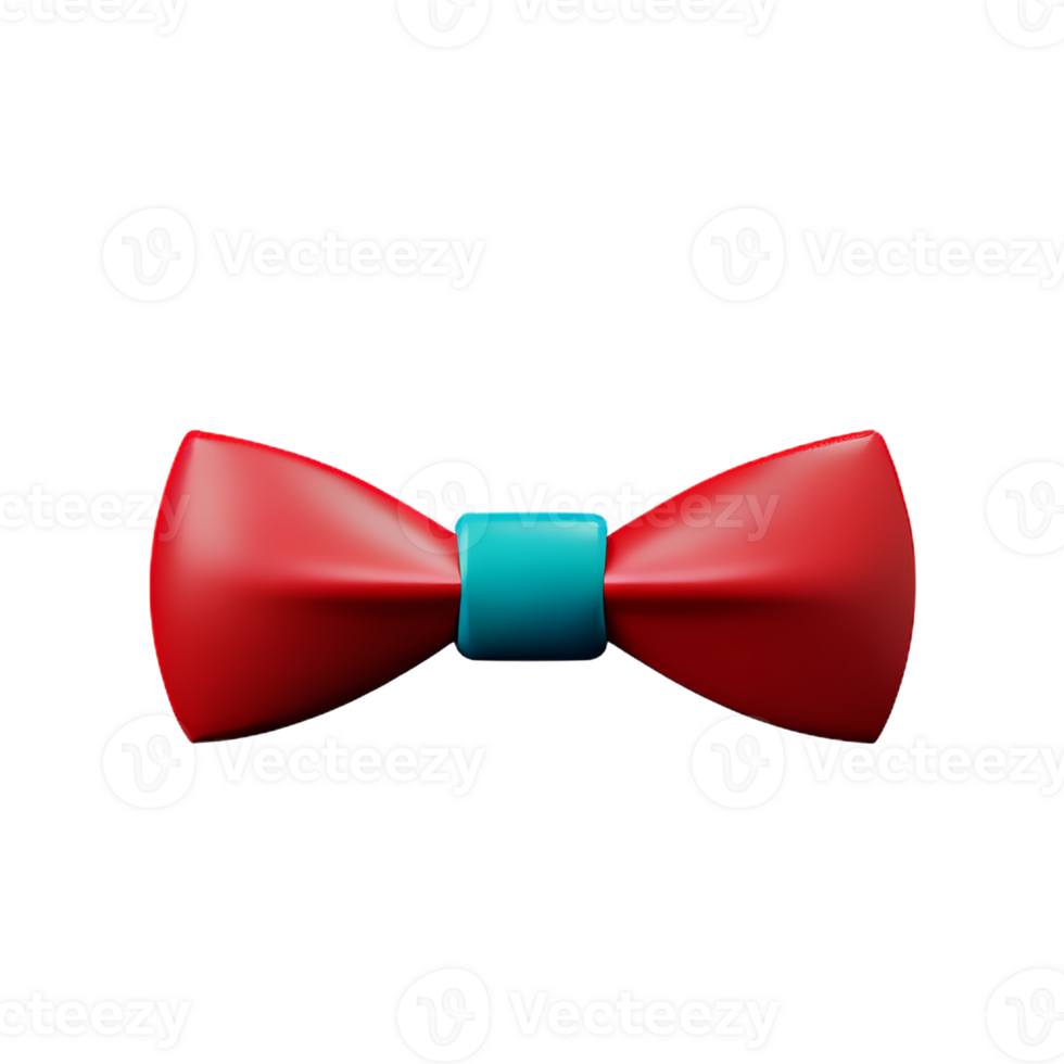 bow tie 3d rendering icon illustration png
