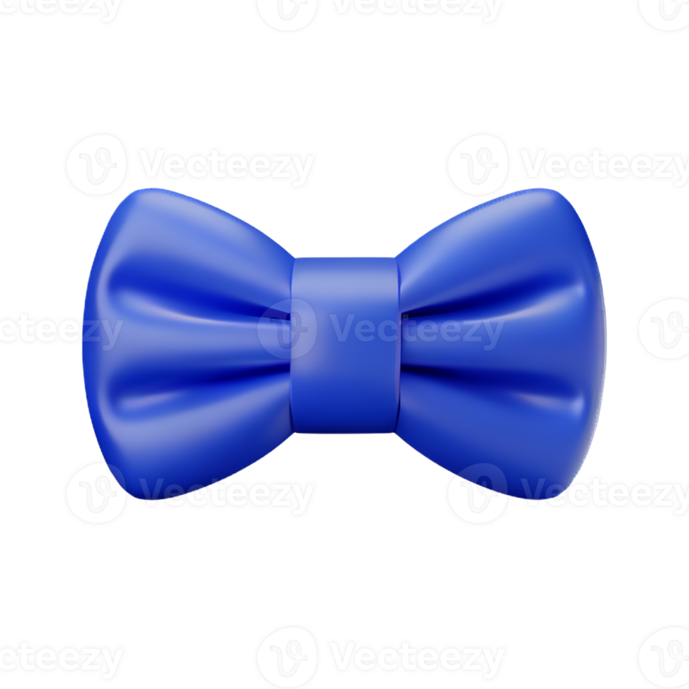 bow tie 3d rendering icon illustration png