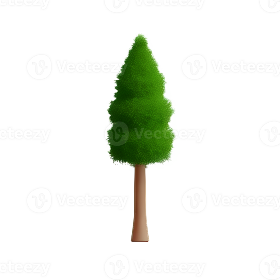shrub 3d rendering icon illustration png