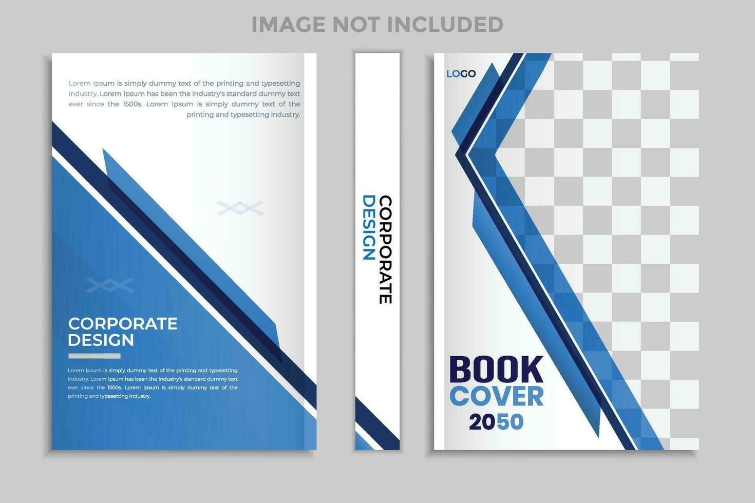 Corporate book cover design template vector