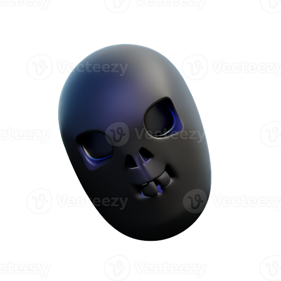 spooky 3d rendering icon illustration png