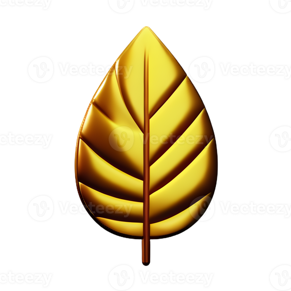 gold leaf 3d rendering icon illustration 29761996 PNG