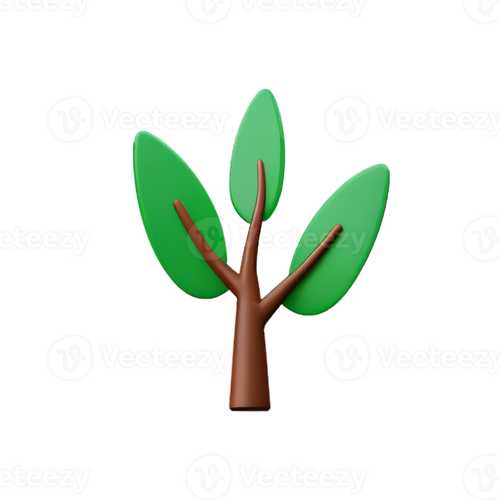 shrub 3d rendering icon illustration png