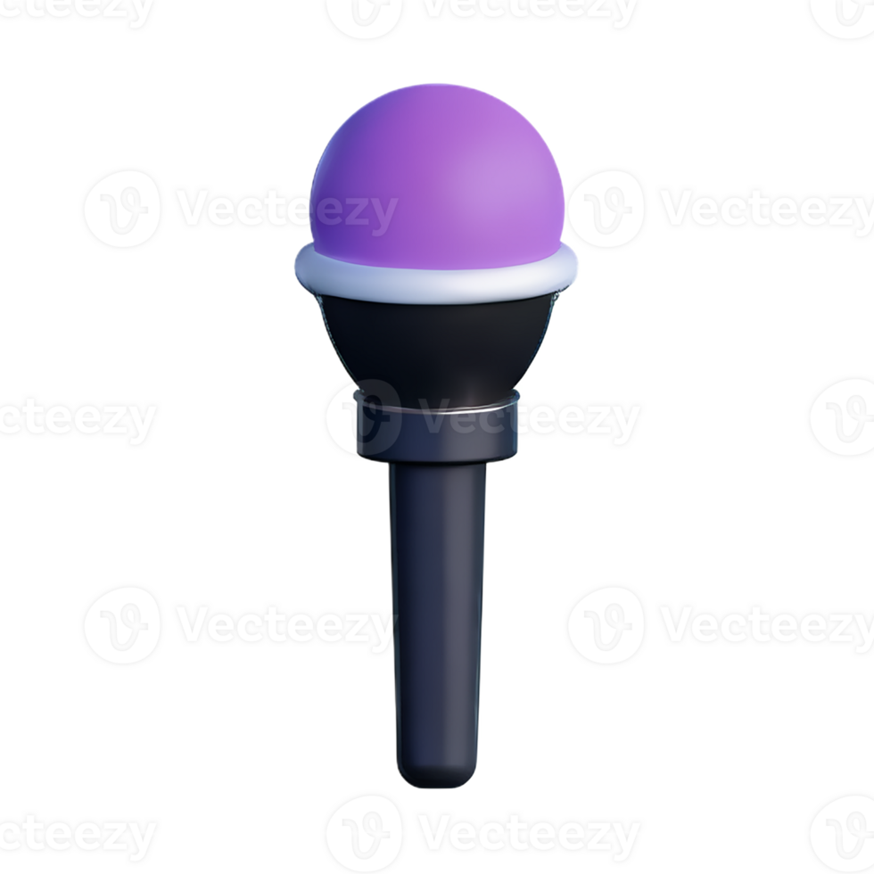 karaoke 3d rendering icon illustration png