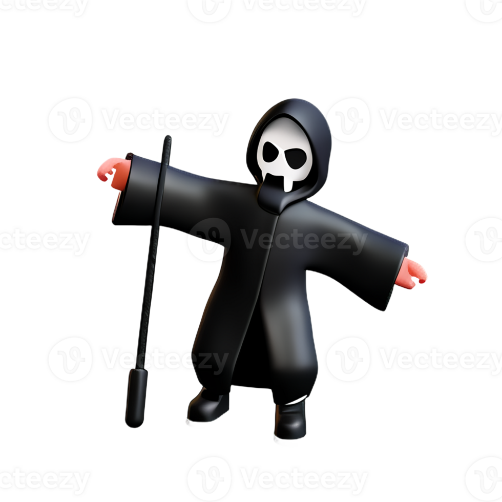 grim reaper 3d rendering icon illustration 29762074 PNG