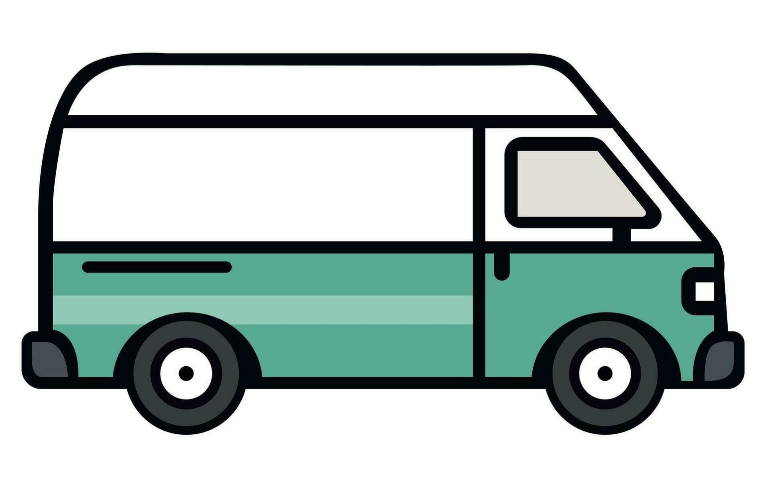 camioneta vector plano estilo ilustración
