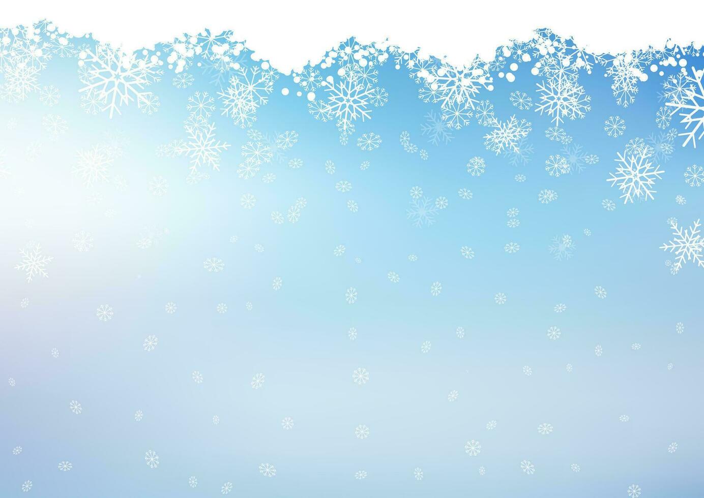 Falling Christmas snowflakes background vector