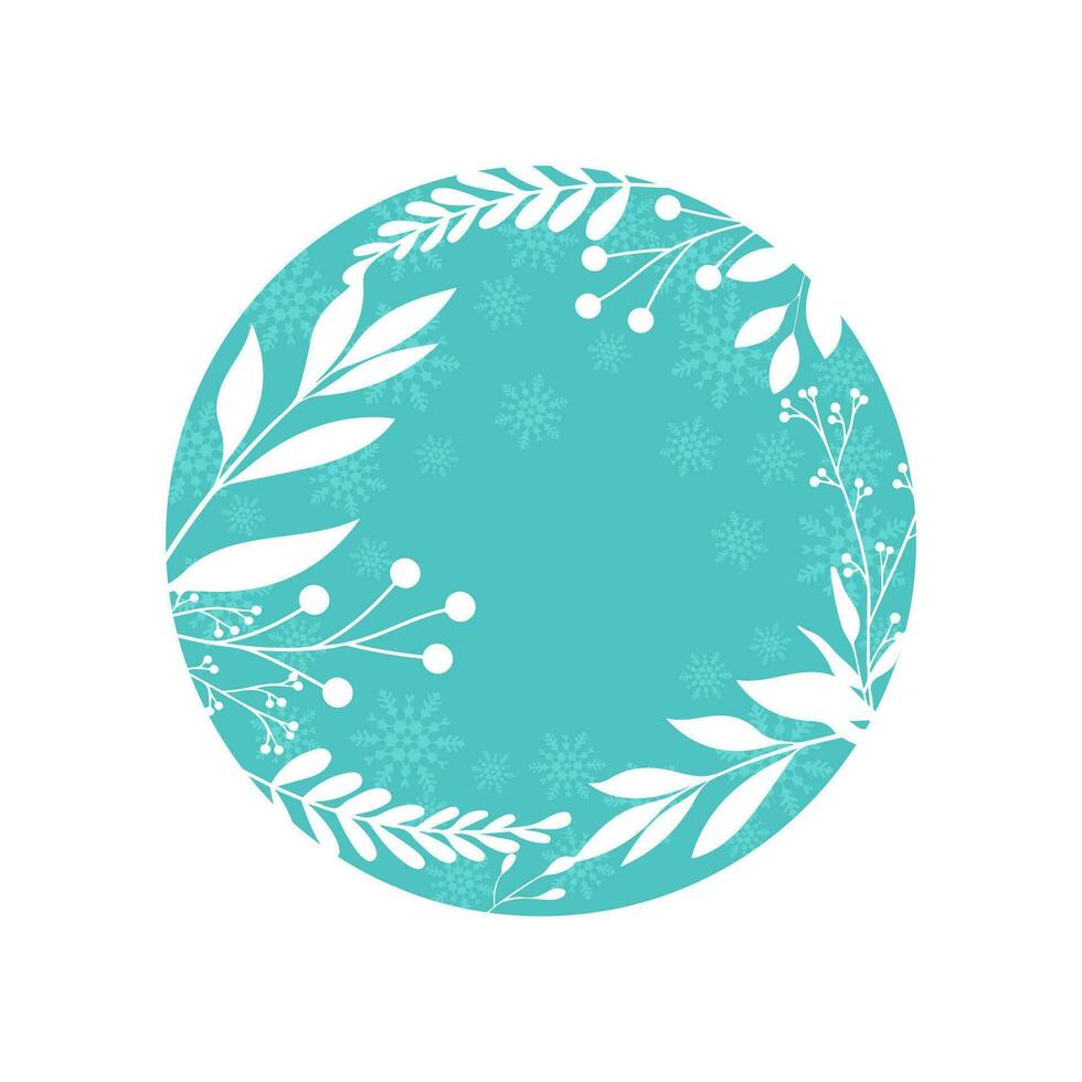 Decorative floral Christmas background design vector