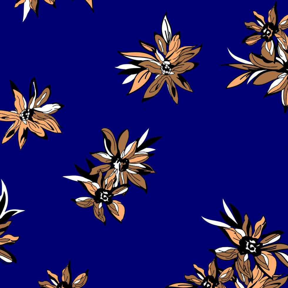 floral abstract pattern suitable for textile and printing needs vector