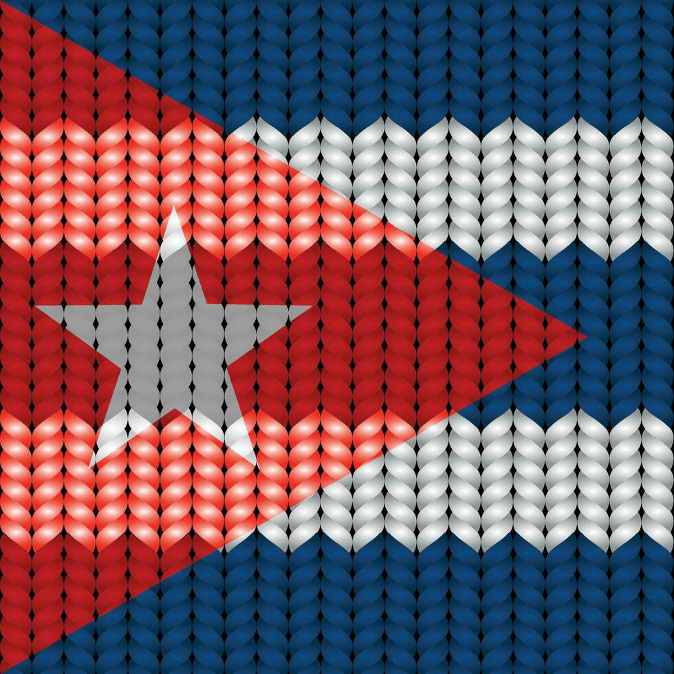 National flag braided rope vector