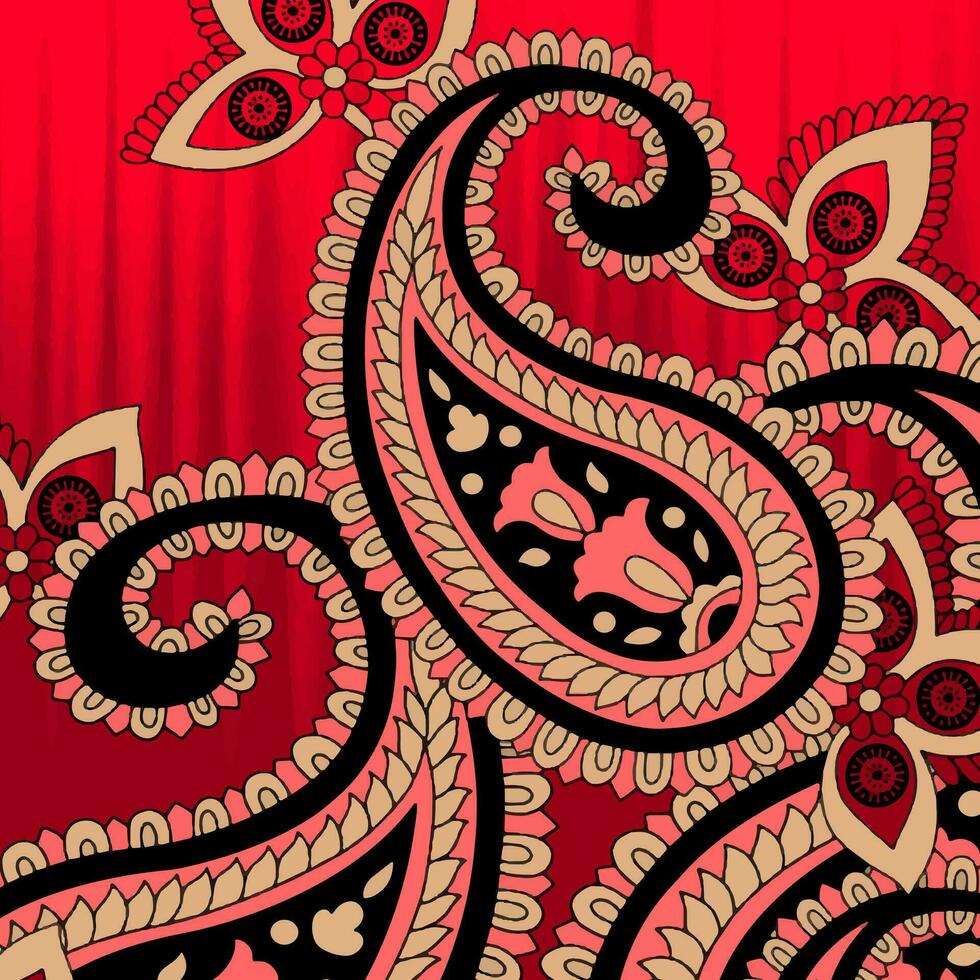 floral abstract pattern suitable for textile and printing needs vector