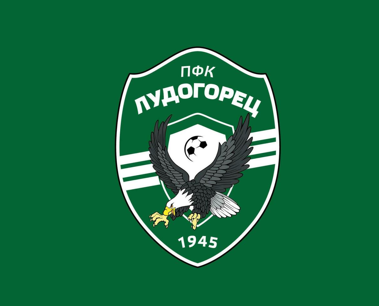 Ludogorets Razgrad Club Logo Symbol Bulgarie League Football Abstract Design Vector Illustration With Green Background