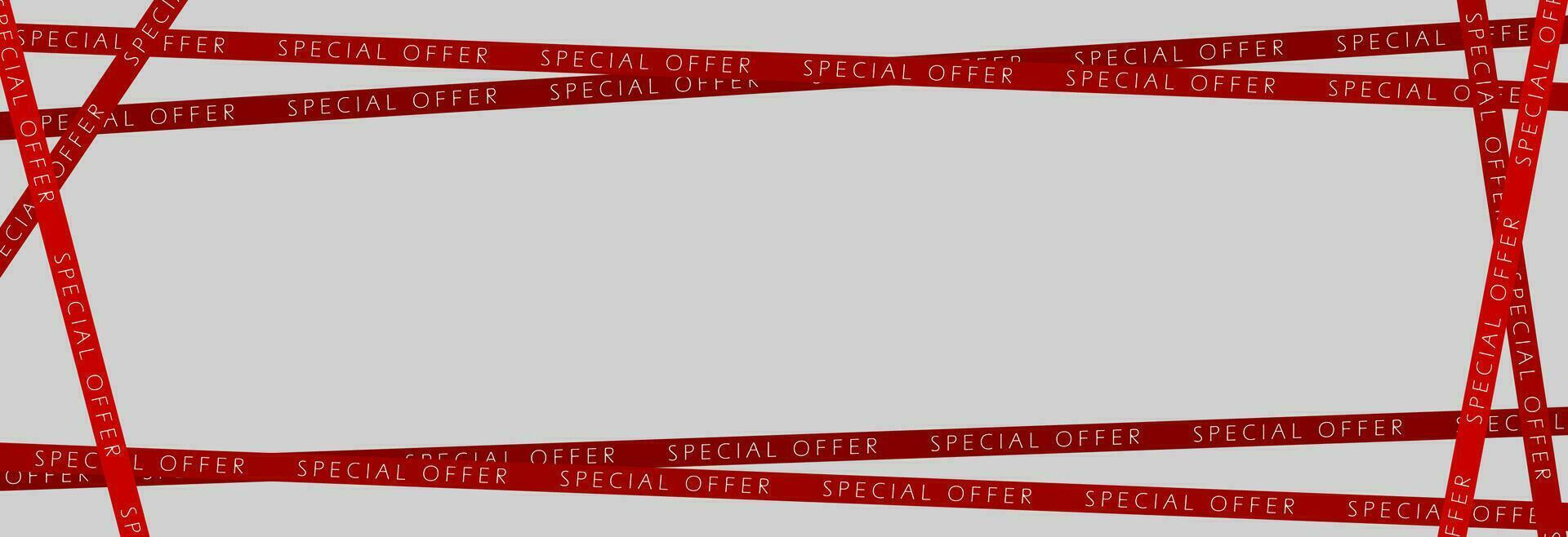 Ribbon special offer. vector