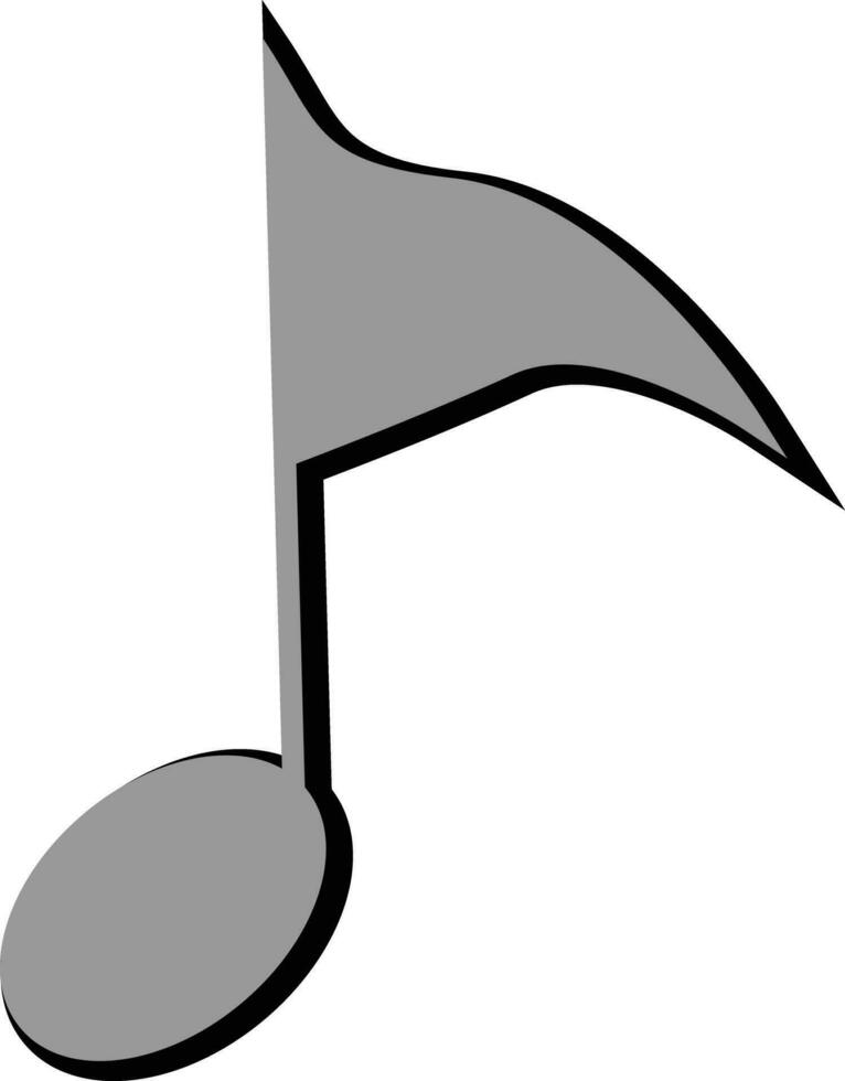 Music note icon cartoon vector