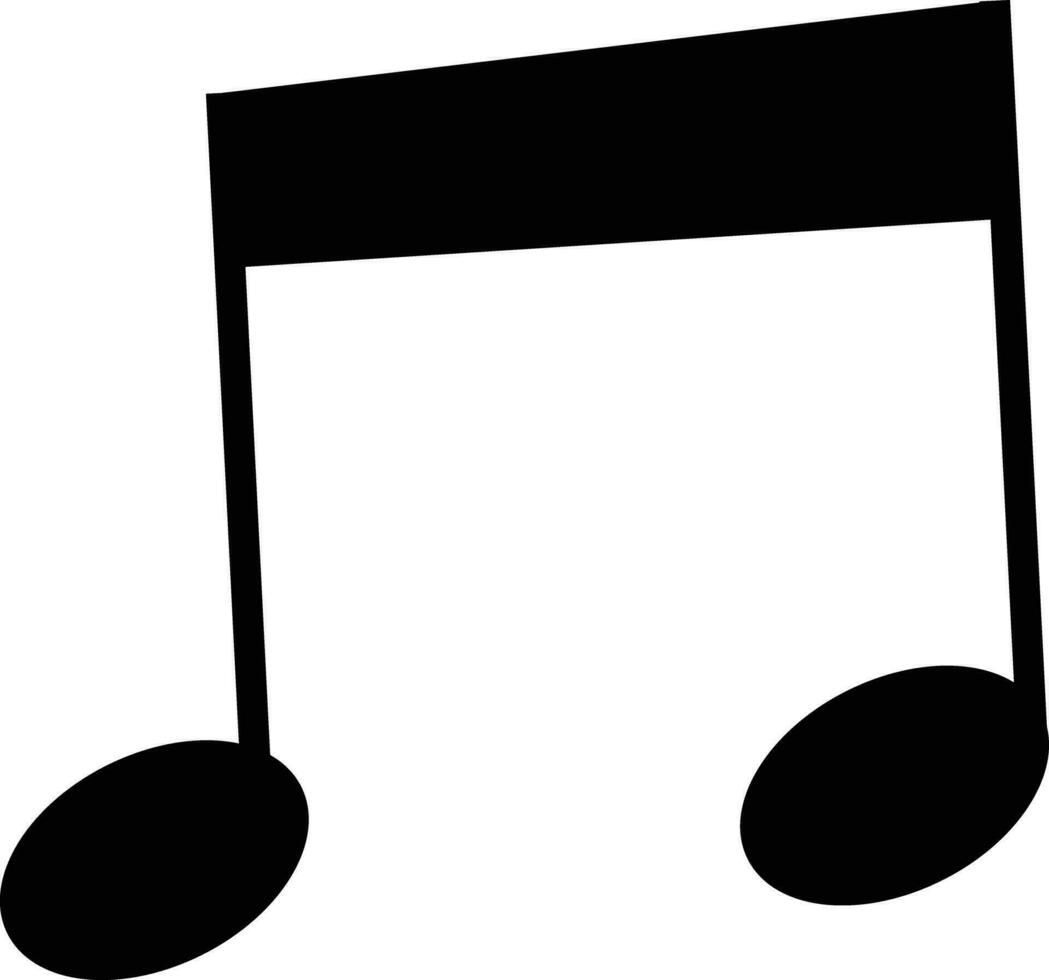 Music note icon cartoon vector