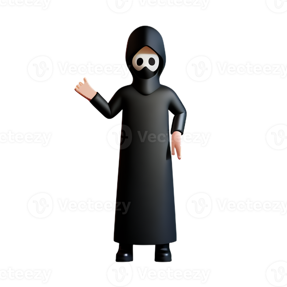 grim reaper 3d rendering icon illustration png