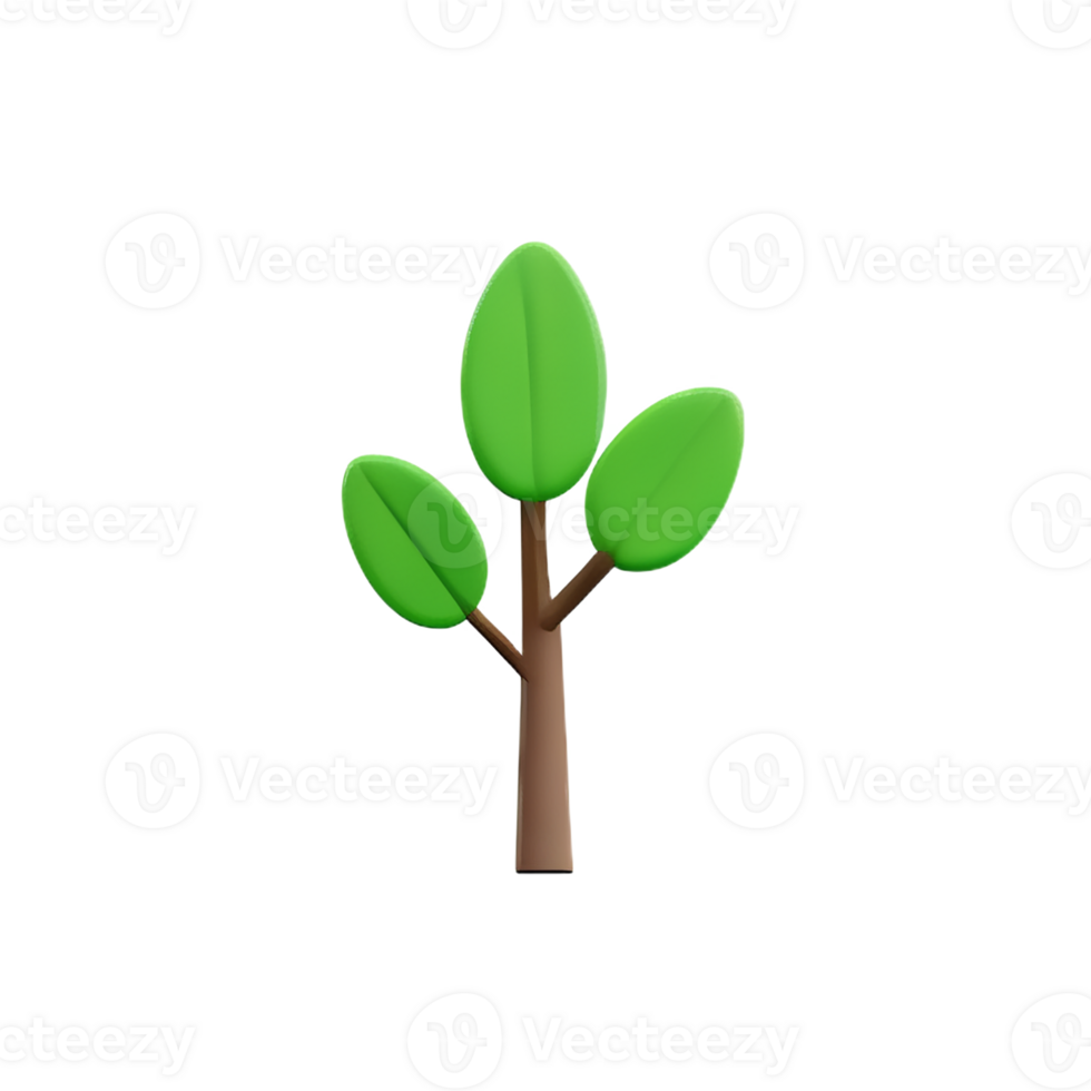 shrub 3d rendering icon illustration png