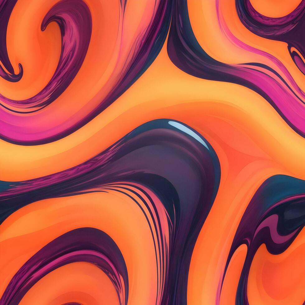 AI generate fluid Gradient dynamic wavy abstract background photo