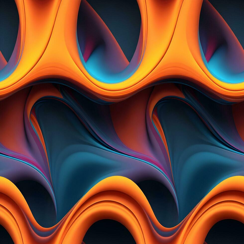 AI generate fluid Gradient dynamic wavy abstract background photo