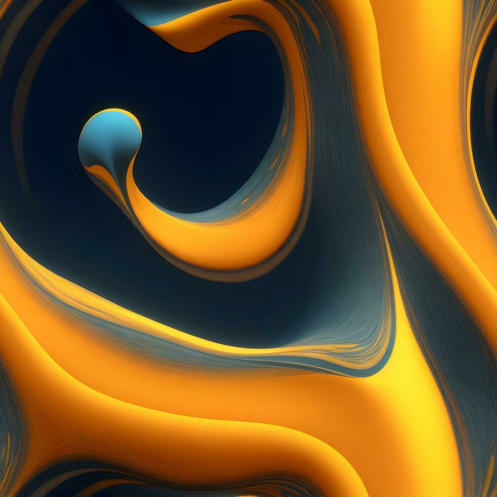 AI generate fluid Gradient dynamic wavy abstract background photo