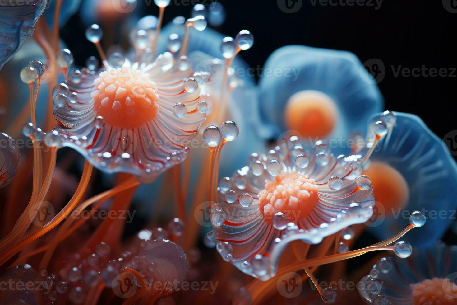 Sea life macro AI Generative photo