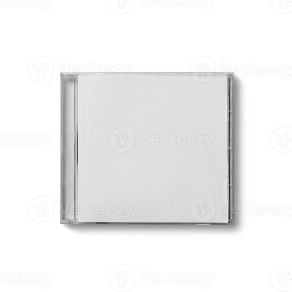 Blank white CD cover isolated fit for your design. png