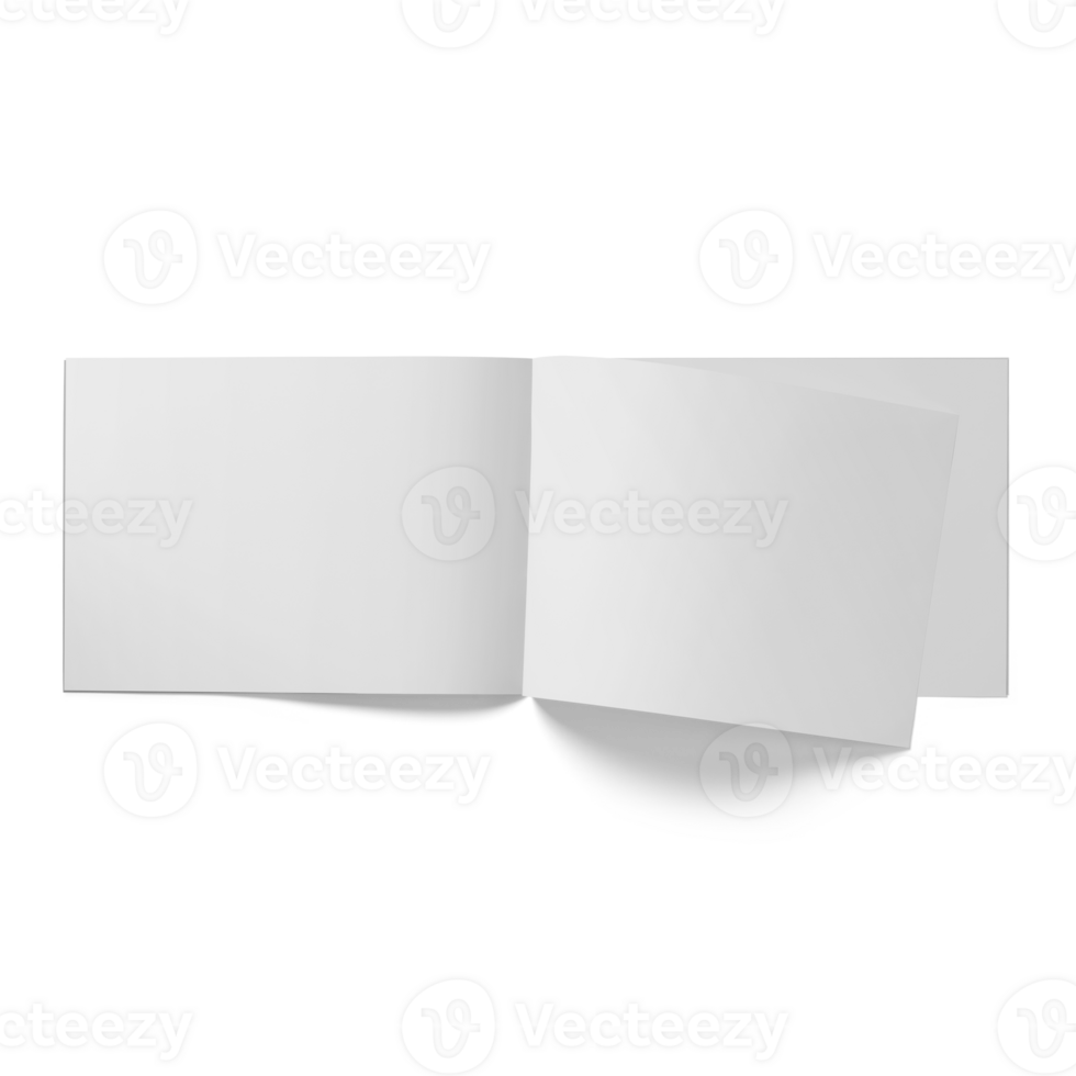 A5 Trifold Brochure Blank Mockup png