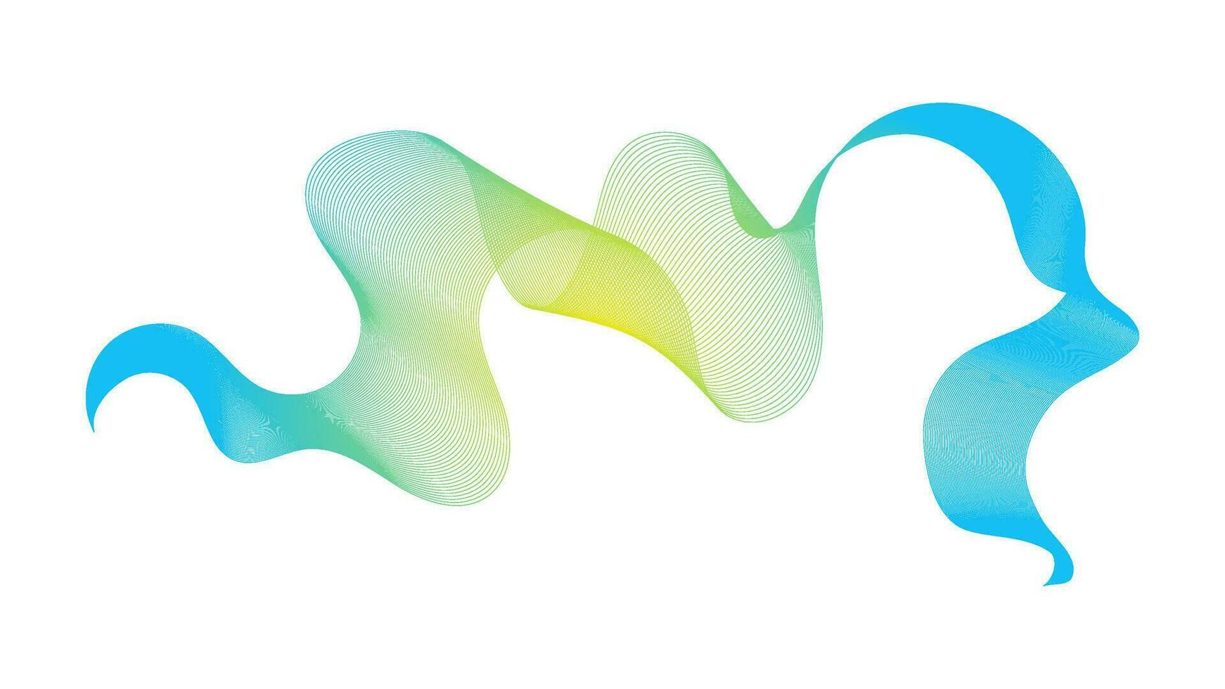 Abstract backdrop with wave gradient lines vector