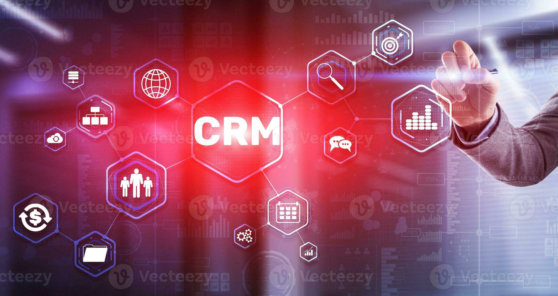 CRM Customer Relationship Management. Customer orientation concept photo