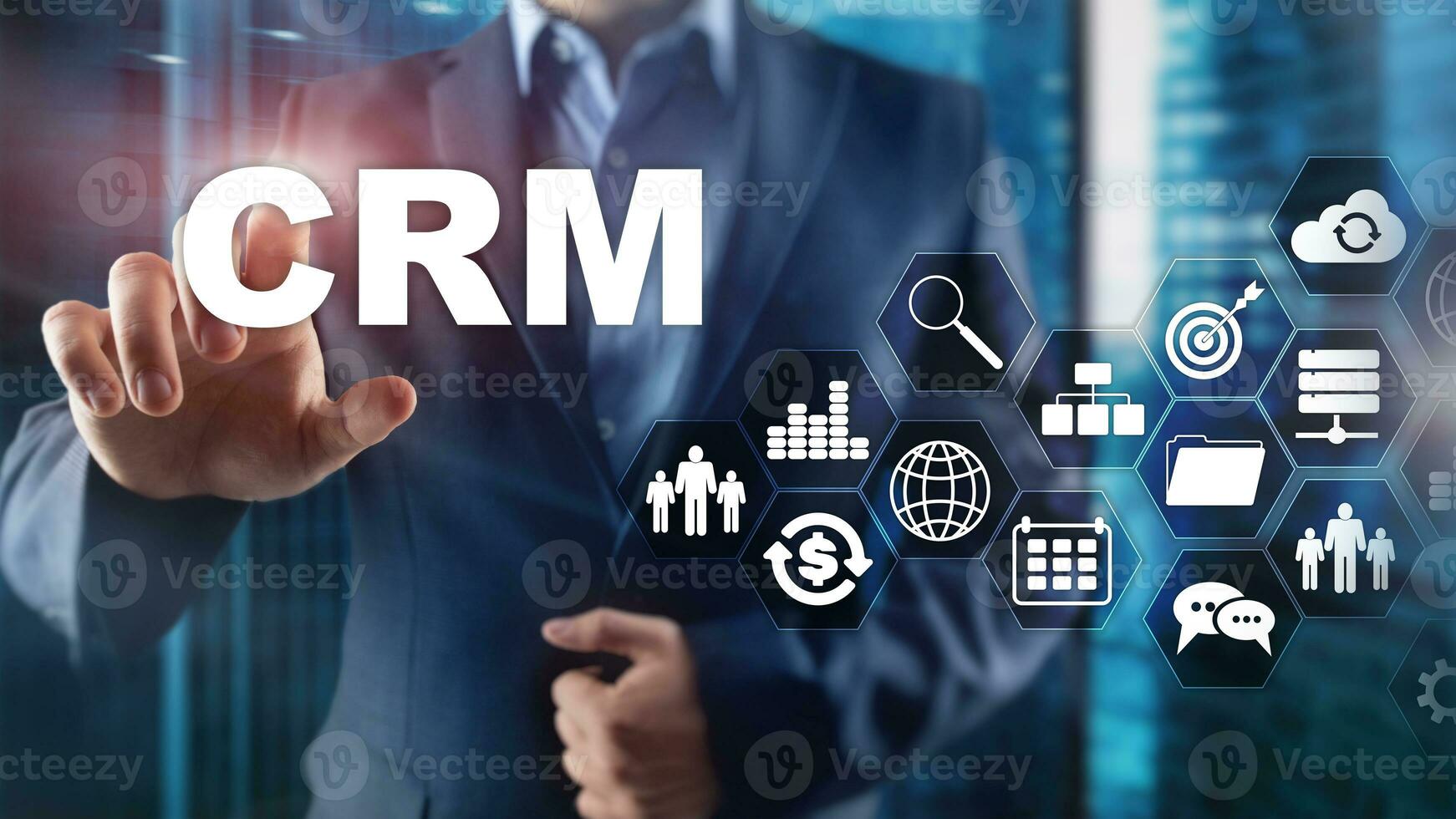 Business Customer CRM Management Analysis Service Concept. Relationship Management photo