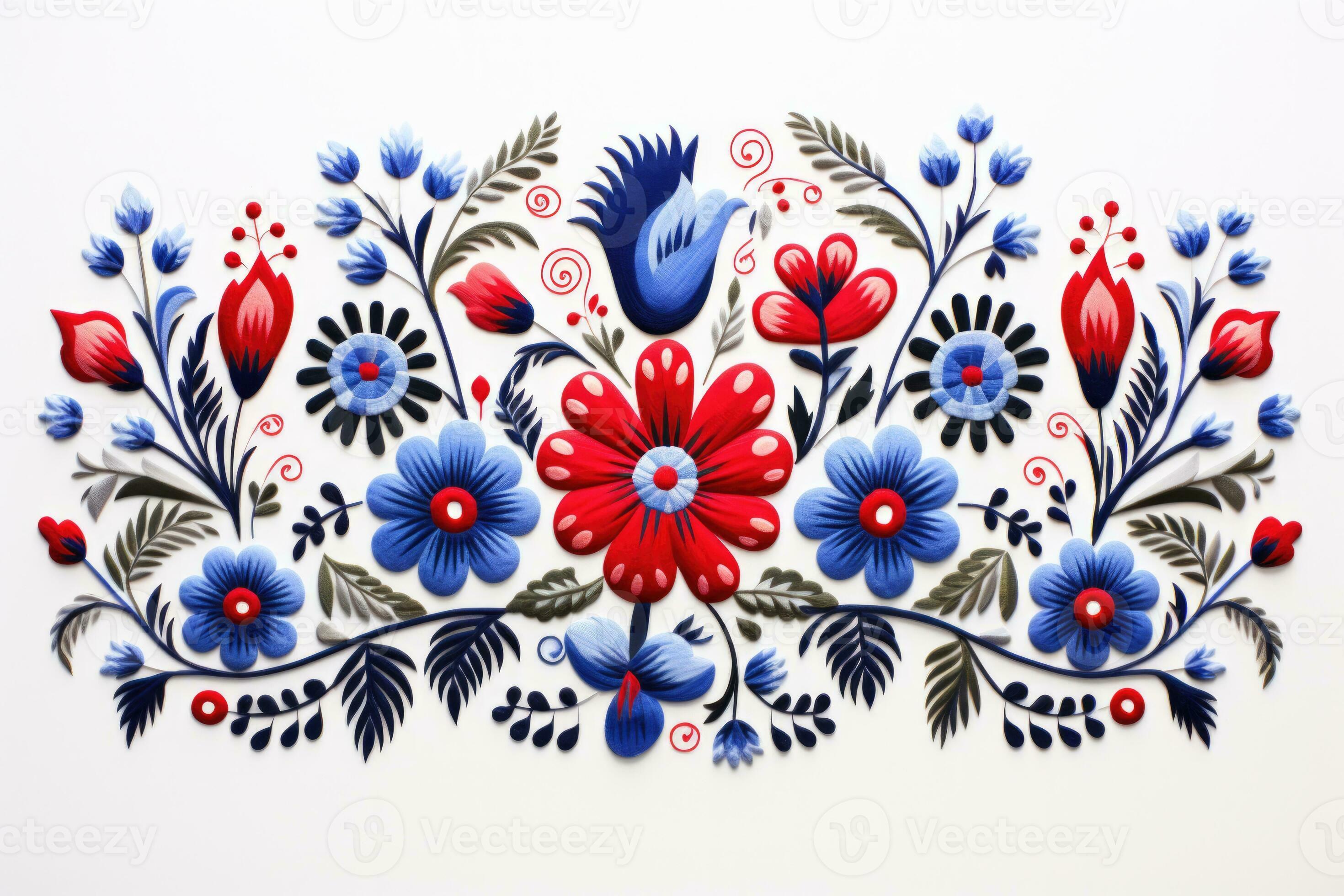 Slovak folk embroidery sticker design 29768910 Stock Photo at Vecteezy