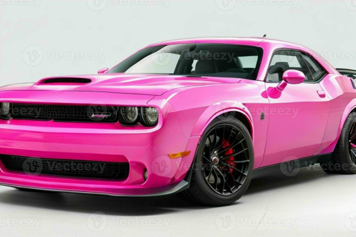 Dodge Challenger SRT Hellcat Redeye Muscle Car. AI Generative Pro Photo