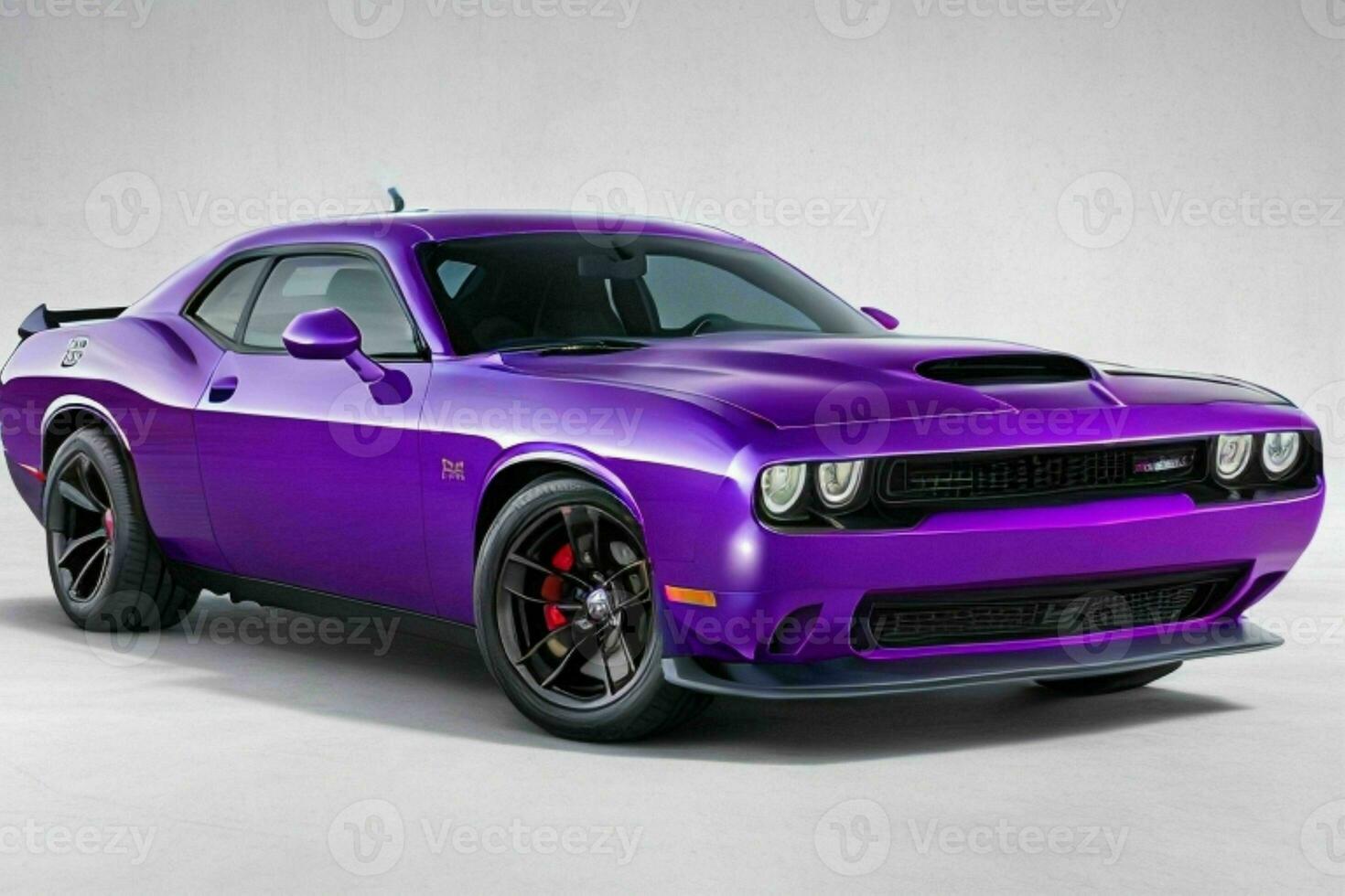 Dodge Challenger SRT Hellcat Redeye Muscle Car. AI Generative Pro Photo