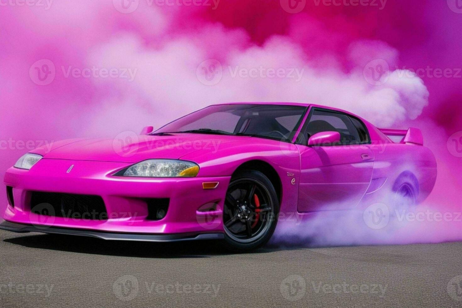 Sport car Mitsubishi 3000gt Muscle Car. AI Generative Pro Photo