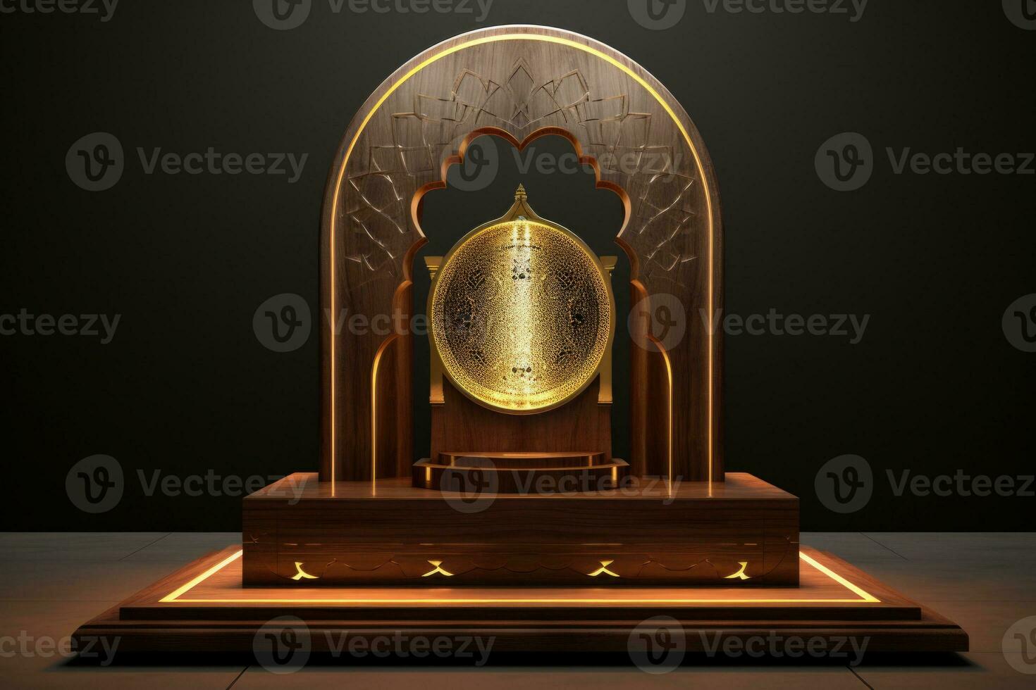 luxury Ramadan podium AI Generative photo