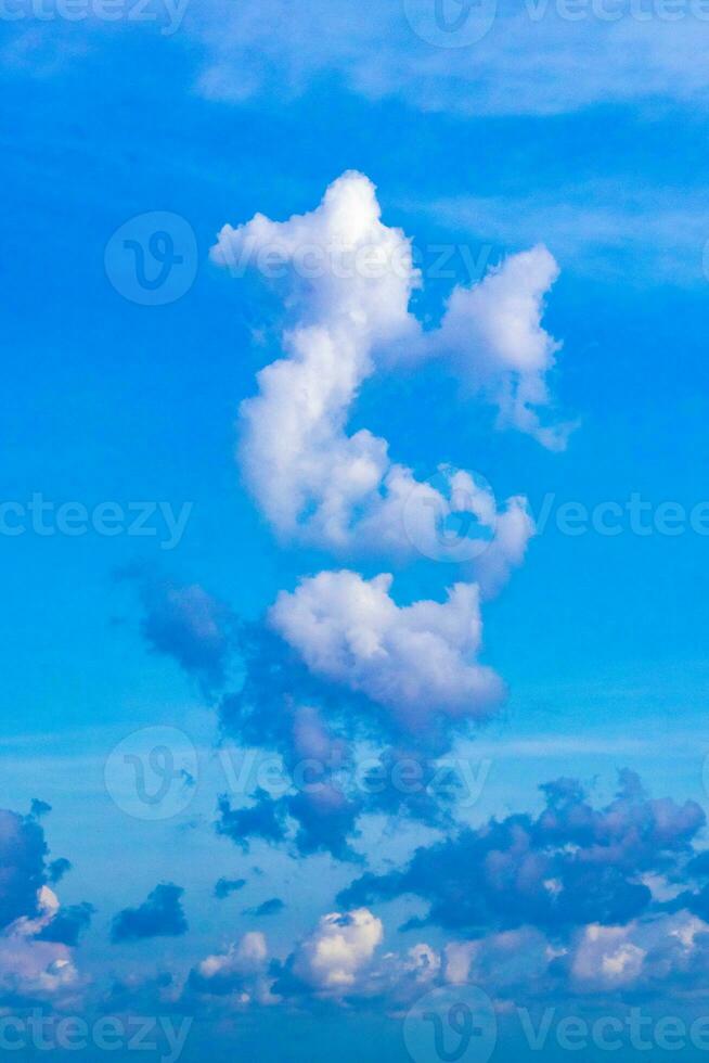 Explosive cloud formation cumulus clouds in the sky in Mexico. photo