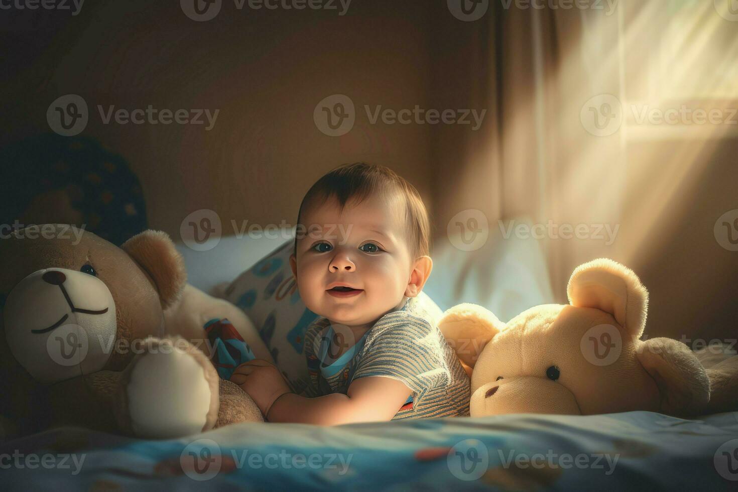 Baby soft teddy. Generate Ai photo
