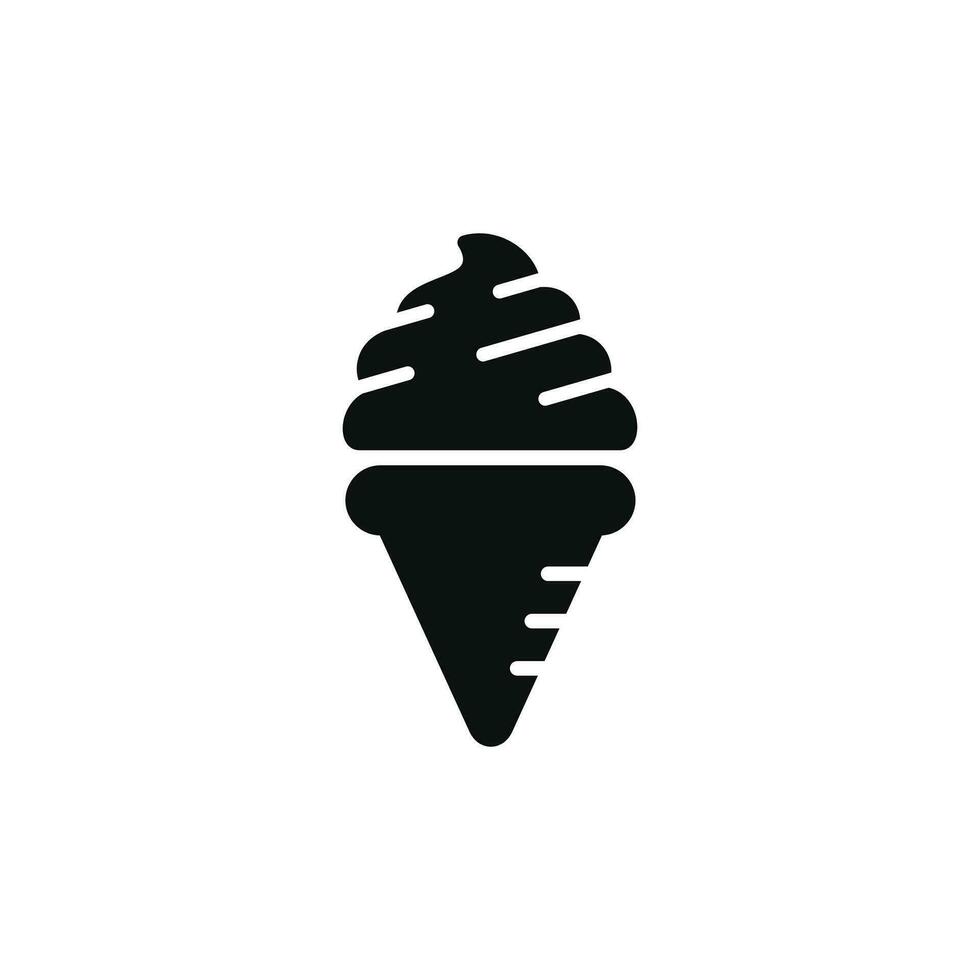 Ice cream icon isolated on white background vector