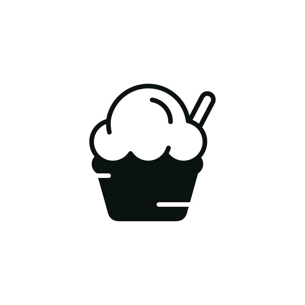 Ice cream icon isolated on white background vector