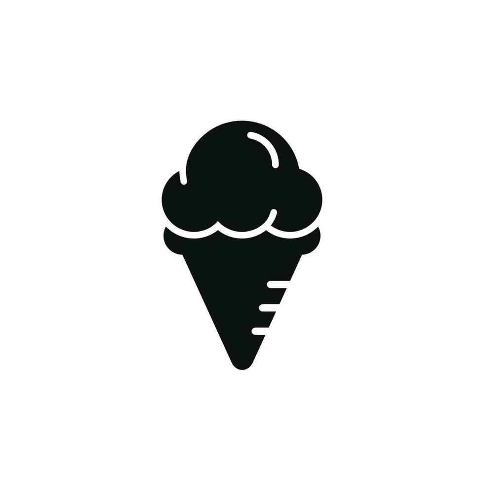 Ice cream icon isolated on white background vector