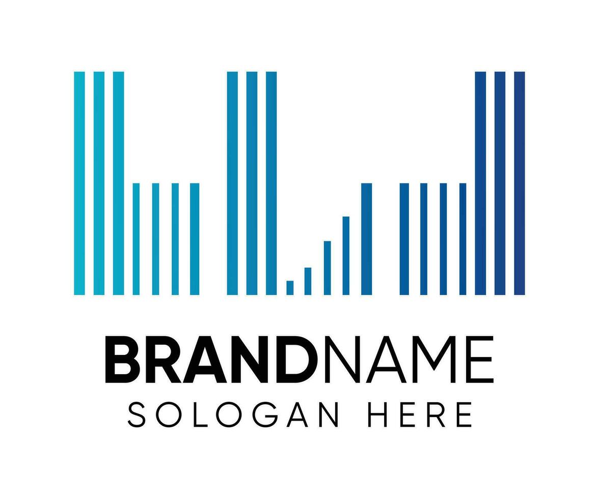 B L D logo design vector template