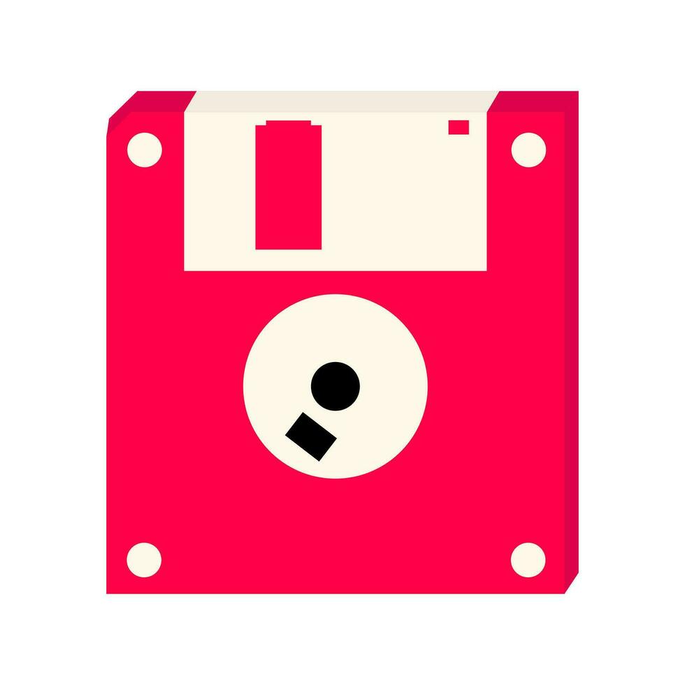 Vector flat floppy disk illustration