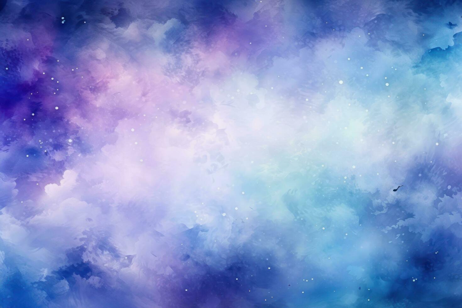Blue and purple watercolor galaxy background photo