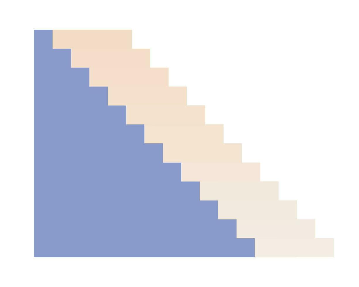Climb ascending 2D cartoon object. Stairway isolated vector item white background. Construction. New perspective entrance. Climbing achievement. Up and down structure color flat spot illustration