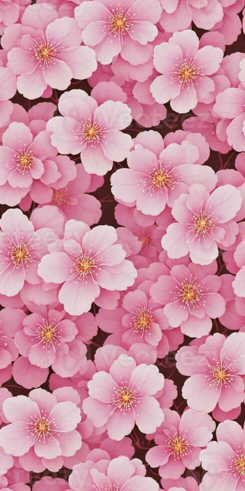 background pink flowers sakura tree graphics photo