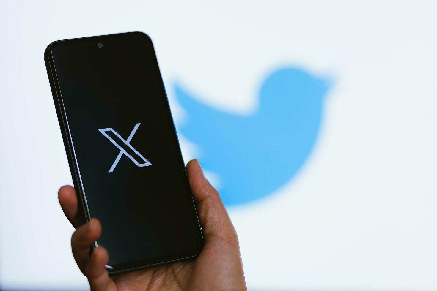 Puebla, Mexico - 07.24.2023 - New Twitter X logo. Twitter changed the logo of the application with X. Twitter News. X new social media. photo