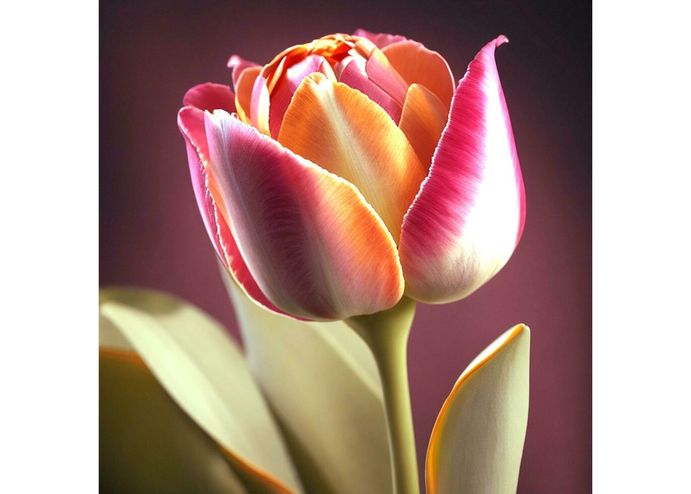 Tulip flower image..ai generated photo