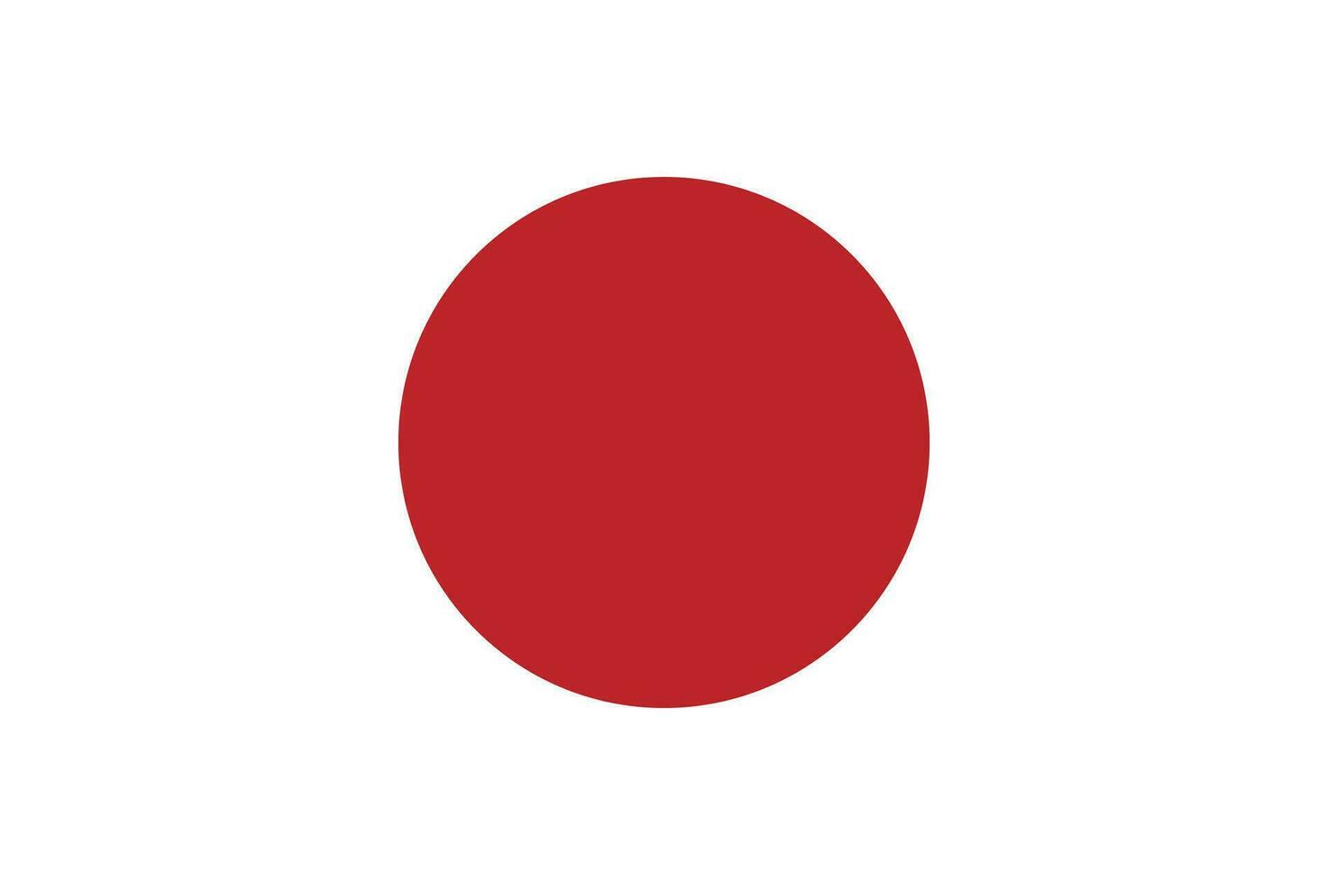 Japan flag vector.National flag of Japan vector