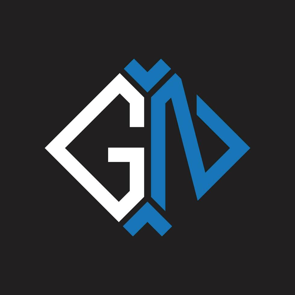 GN letter logo design.GN creative initial GN letter logo design. GN creative initials letter logo concept. vector