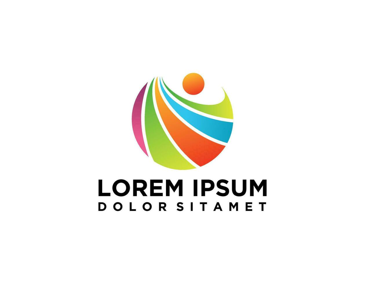 Creative Human Concept Logo Design Template vector